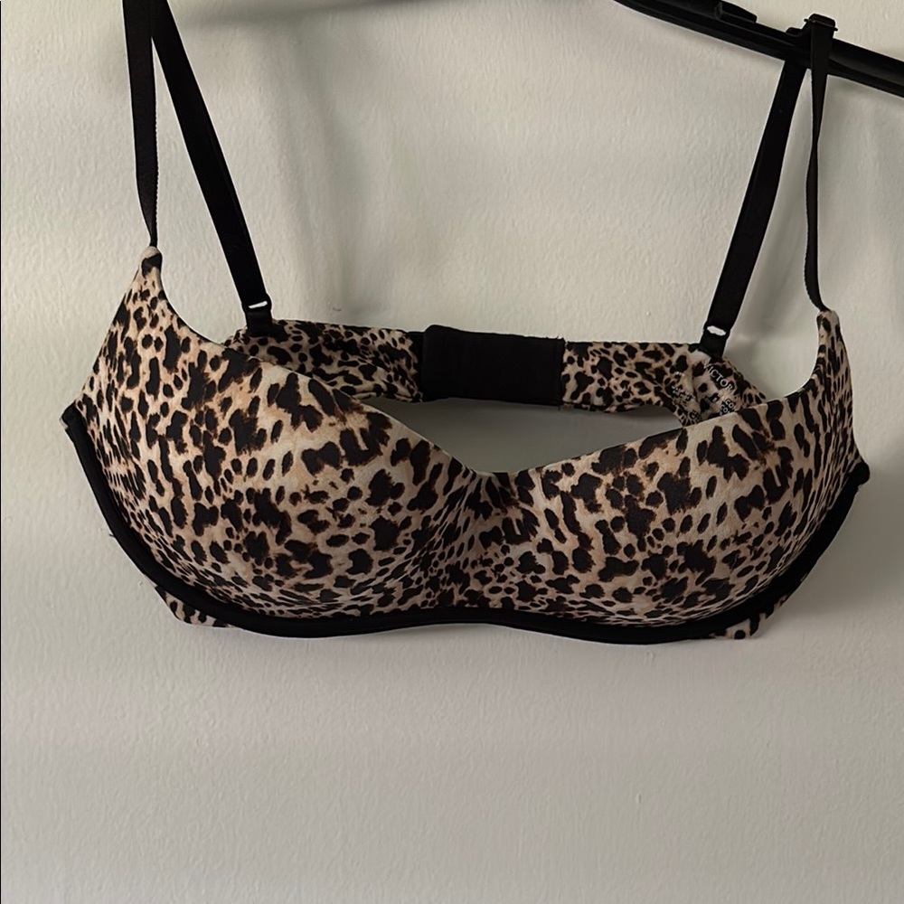 Leopard Print padded push up bra
